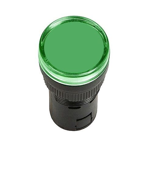 Лампа AD16DS d16mm зеленая 36V AC/DC Ny95502216