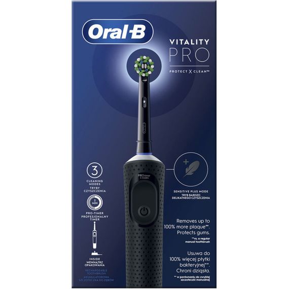 Електрична зубна щітка Oral-B D103.413.3 PRO Black | Зображення 1
