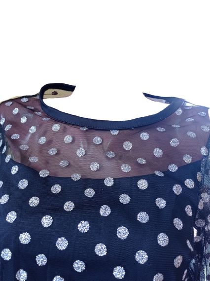 Сукня з сіткою зверху М&M чорний (213867) | Зображення 2