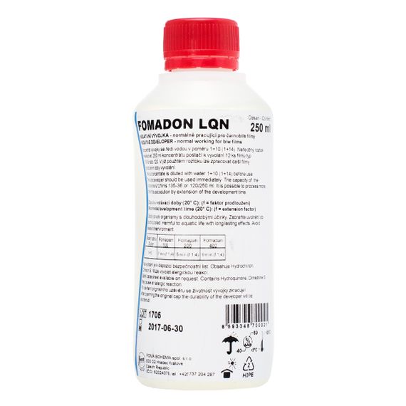 Проявник Fomadon LQN 250 мл. для чорно - білої фотоплівки.