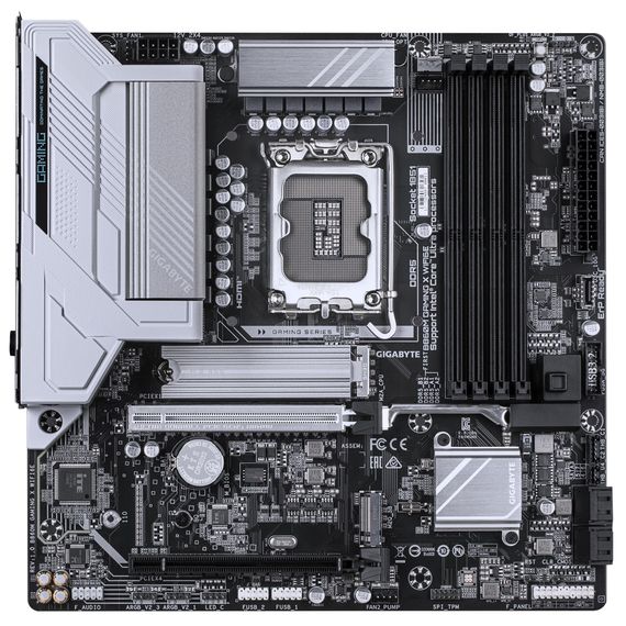 Материнская плата GIGABYTE B860M GAMING X WIFI6E s1851 B860 4xDDR5 M.2 Wi-Fi BT HDMI DP Type-C mATX B860M_GAMING_X_WIFI6E
