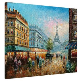 Картина на холсте Париж 40x50 см (H4050_ISK004)