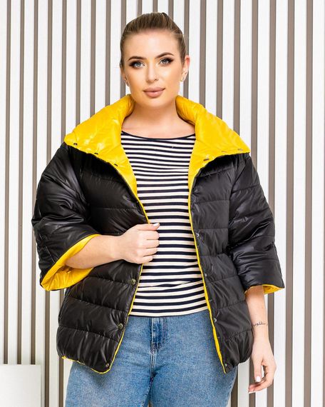 Куртка 415 чорний з жовтим | Зображення 1