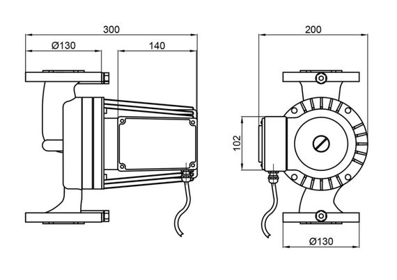 Циркуляційний насос Thermo Alliance LPS LPA40-16-700 Т фланцевий LPA4016700T | Зображення 2
