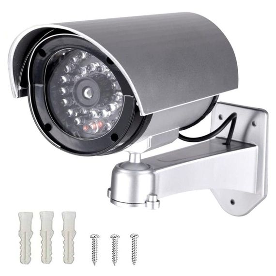 Муляж камери відеоспостереження з миготливим світлодіодом, на батарейках, MG-280 / Камера обманка з підсвіткою