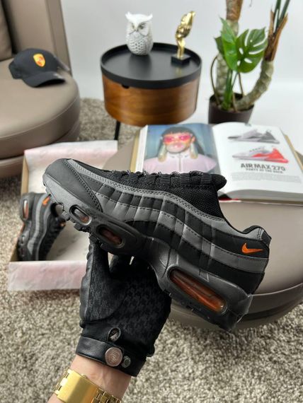 Кроссовки Air Max 95 Black Grey Orange, Вьетнам 43 | Зображення 3