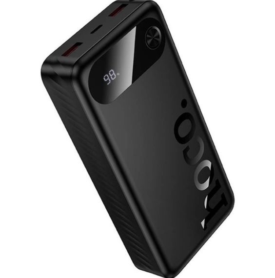 Power Bank павербанк Hoco J154A портативна швидка зарядка 20000 mAh 3 порта USB Type-C USB-A LED-дисплей 22,5 Вт Чорний | Зображення 3
