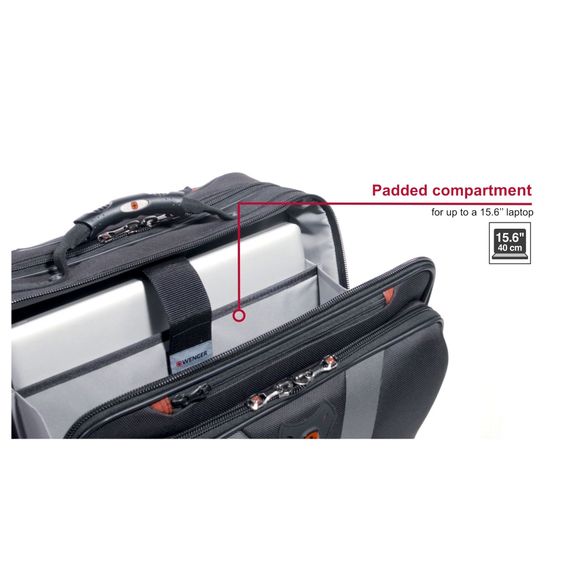 Сумка для ноутбука Wenger 16" Granada, Wheeled Case, Black (600659) | Зображення 6