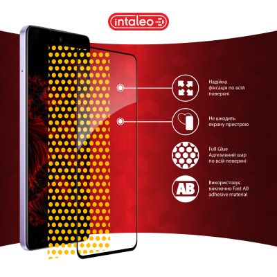 Стекло защитное Intaleo Full Glue Oppo A3 5G Black (1283126598760) | Зображення 6