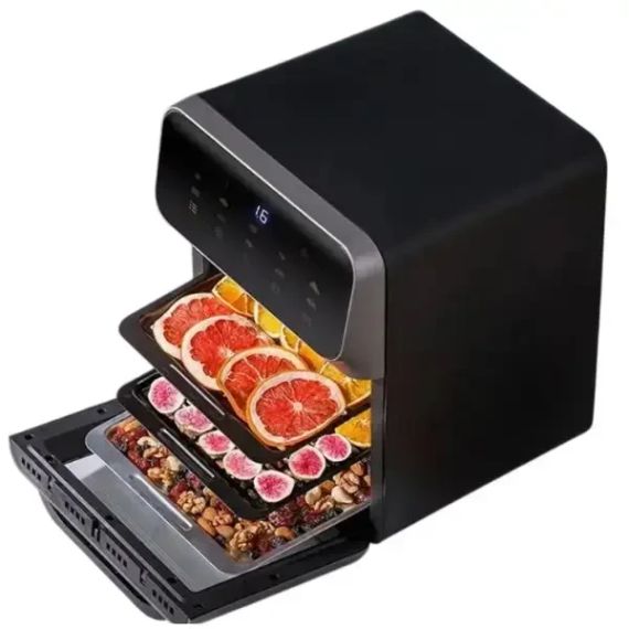 Аерогриль SilverCrest електричний, чорний 3000W 15L | Зображення 2