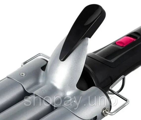 Тройная плойка Domotec MS-481B для завивки волос • Щипцы для волос Domotec MS-481B 3 Barrel Hair Curler для волн и локонов | Зображення 2