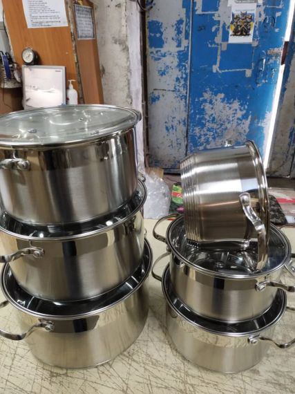 Набор кастрюль Con Brio CB-1162, 12 предметов нержавеющая сталь, для индукции | Зображення 2