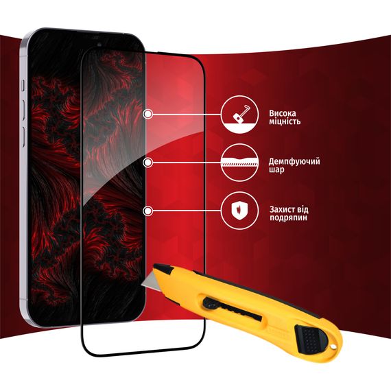 Скло захисне Intaleo Full Glue Apple iPhone 14 Pro (1283126542084) | Зображення 3