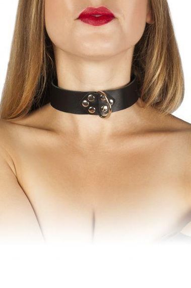 Ошейник Leather Collar, Black sexstyle | Зображення 1