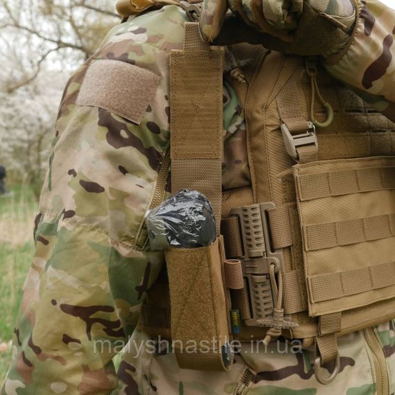 Підсумок під турнікет відкритого типу з кріпленнями для тактичних ножиць та маркера койот | Зображення 5