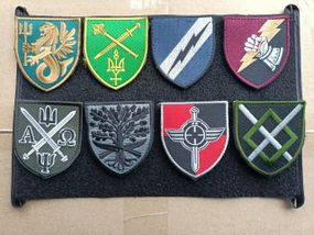 Стенд для шевронов 30*20см (черный)