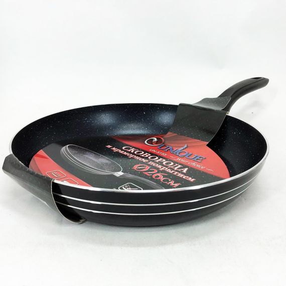 Сковорода UNIQUE UN-5155 26 см з антипригарним покриттям та ергономічною бакелітовою ручкою | Зображення 2