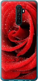 Чехол на Oppo Reno Ace Красная роза "529u-1964-17620"