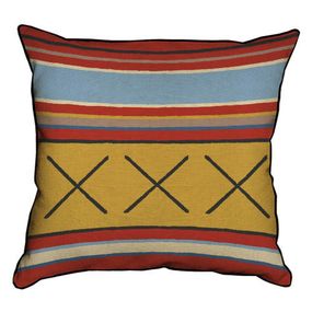 Подушка з мішковини Орнамент крестики 45x45 см (45PHB_TFL035_BL)