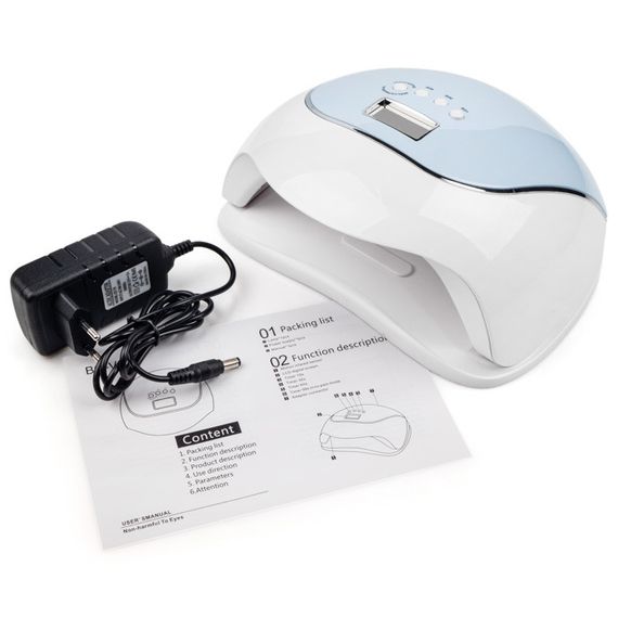 Лампа для ногтей BQ V5 120W (бело-голубая) | Зображення 2