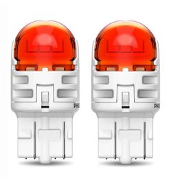 Комплект светодиодных ламп Philips 11066AU60X2 WY21/5W LED Ultinon Pro6000 SI 12V 2.5/0.5 W3x16q AMBER