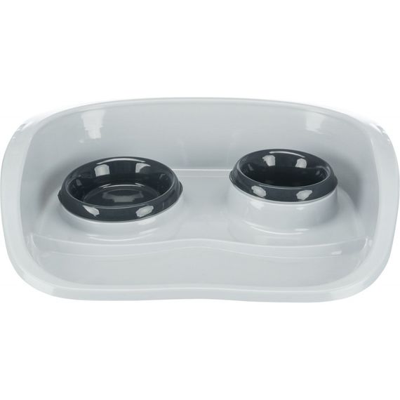 Миска Trixie для котів подвійна на підставці з піддоном пластикова 250 мл/9 см х 300 мл/11 см | Зображення 3