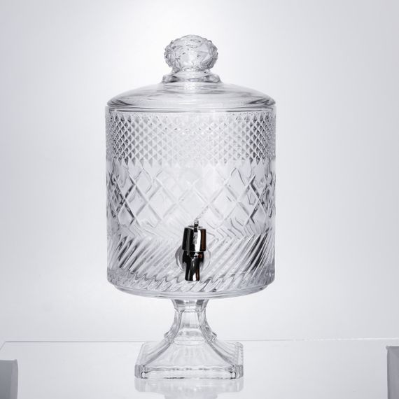 Лимонадниця з краном на підставці скляна 4,5 л HP-19-4 | Зображення 6