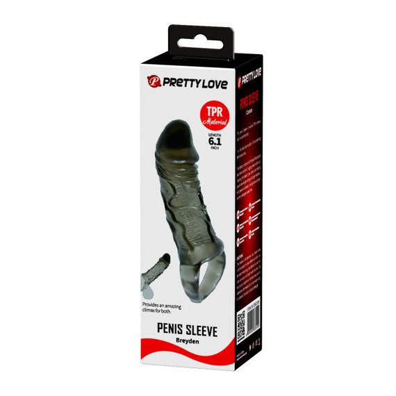 Насадка на член - Pretty Love Brayden Penis Sleeve Black sexstyle | Зображення 3