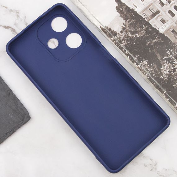 Силиконовый чехол Candy Full Camera для Infinix Hot 30 Синий / Dark Blue | Зображення 2