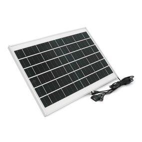 Сонячна панель 12W. Напруга 6В. Струм 2А. Вихід USB-A, mini-USB, micro-USB, DC 5.5×2.5 мм, DC 2.5×0.7 мм. 355×247×15 мм. 620 р.