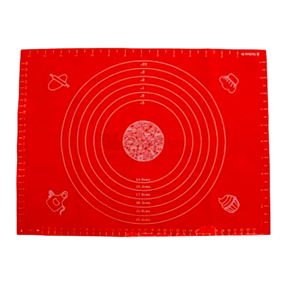 Коврик для выпечки силиконовый Benson BN-024 (49*40см) Красный