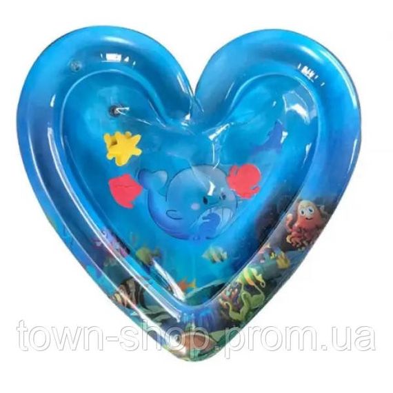 Детский водный коврик AIR PRO (69х50х8 см) Сердечко