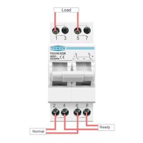 Ручной ввод резерва переключатель Tomzn AC on-off-on 63а