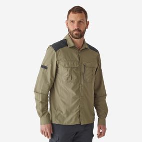 Сорочка чоловіча 520 з довгими рукавами для полювання зелена - L