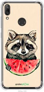 Чохол на Huawei Y7 2019 Єнотик з кавуном "4605sp-1638-2448"