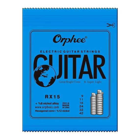 Струни для електрогітари Orphee RX15