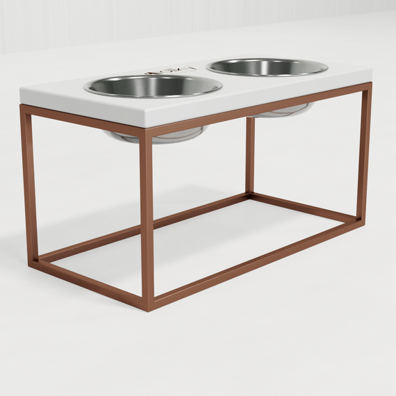 Миски на підставці для середніх і великих собак Hollky Base L (2 × 0,95 л) BL-422120-GLWH | Зображення 6