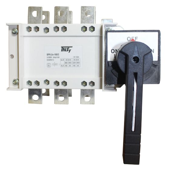 Выключатель-разъединитель ВРК-2н 160А 3Р на 2 направления не съемная рукоятка Ny95505536