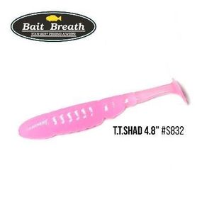 Силіконова приманка, Їстівний силікон Bait Breath T.T.Shad 4,8" (5 шт) (S832 Glow pink /KEIME LIGHT)