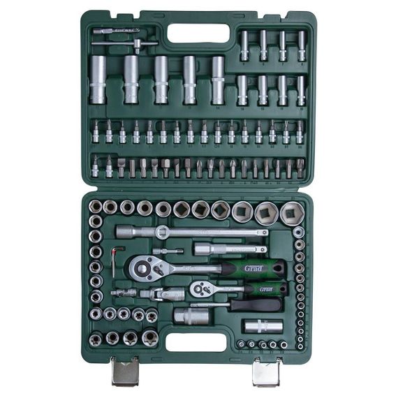 Набір насадок торцевих і біт Grad 1/4", 1/2" 108 шт (6004275) | Зображення 3
