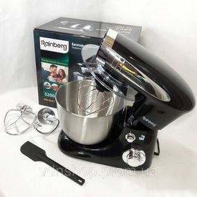 Миксер комбайн для теста Rainberg, Планетарный миксер для тяжелого теста кухонный стационарный KT-87