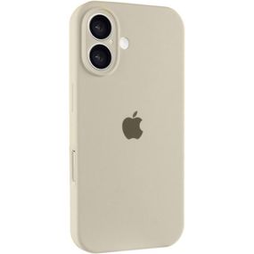 Чохол Silicone Case Full Camera Protective (AA) для Apple iPhone 16 (6.1") Бежевий / Antique White