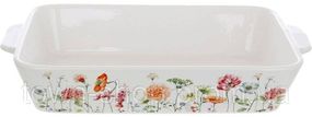 Форма для запекания и сервировки Flower Garden фарфоровая 23х14.5х5см BD-K072