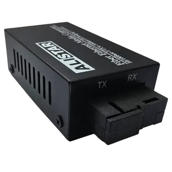 100BASE-FX 1SM WDM SC 20KM TX1310/RX1550nm Медіаконвертор mini | Зображення 1