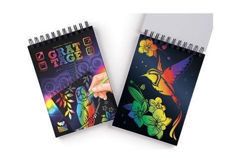 Набір для творчості "GRATTAGE" А5 GRT-01-02 Danko Toys (4820186075694) | Зображення 1