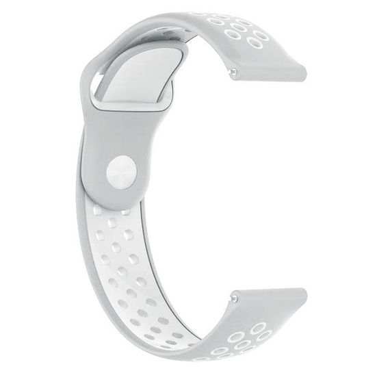 Спортивний ремінець Primo Perfor Sport для годинника Samsung Galaxy Watch Active / Active 2 - Grey&White | Зображення 2