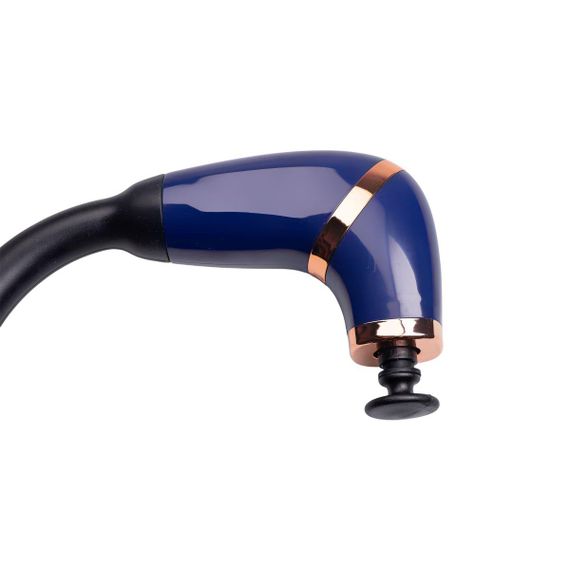 Перкуссионный ручной массажер аккумуляторный 17 Вт зарядка от USB до 3200 об/мин Синий HP-11-11BL | Зображення 2