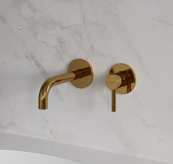 Смеситель для раковины Omnires Y скрытого монтажа gold (Y1215HGL) | Зображення 1