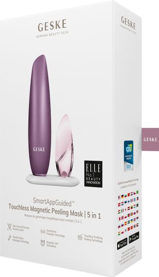 Безконтактна магнітна пілінг-маска GESKE Touchless Magnetic Peeling Mask 5в1 pink | Зображення 7
