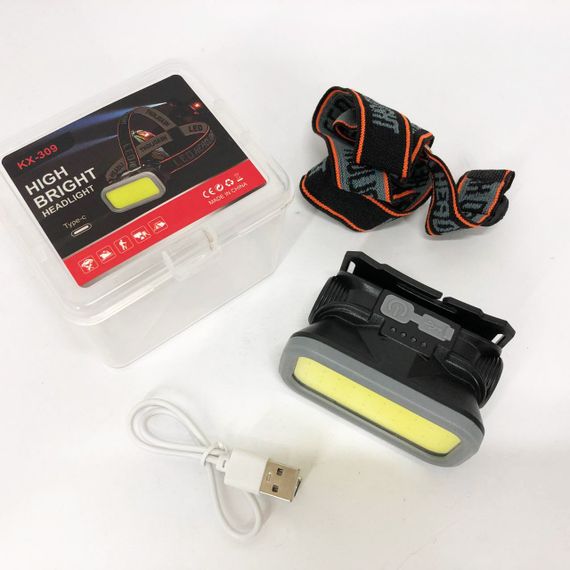 Тактичний ліхтар з ремінцем для голови, Ліхтарик на голову для домашніх робіт, Налобний прожектор VA-84